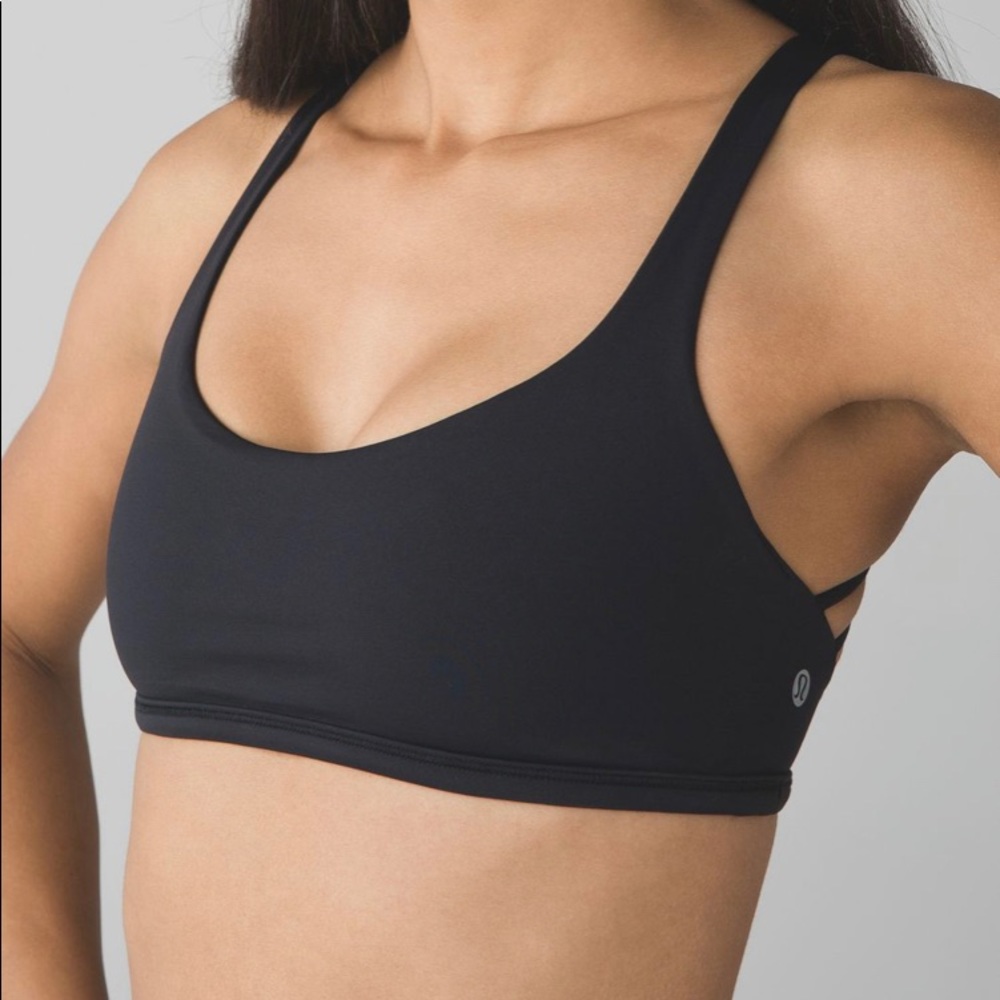 LULULEMON BLACK FREE TO BE BRA SIZE 4